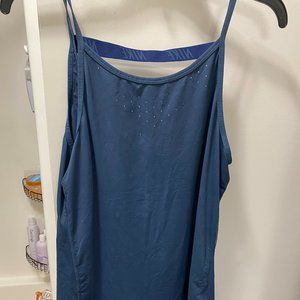 Nike Dri-Fit Open-Back Navy Tank